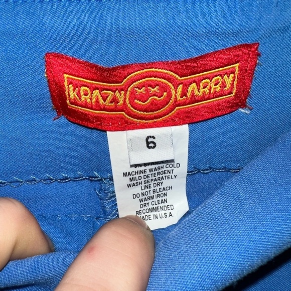 like New Cornflower Blue Krazy Larry Pull On Pants - Picture 4 of 4
